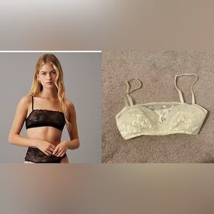 NWOT Calvin Klein Sz S Perfectly Fit Lightly Lined Wirefree Bralette white ivory